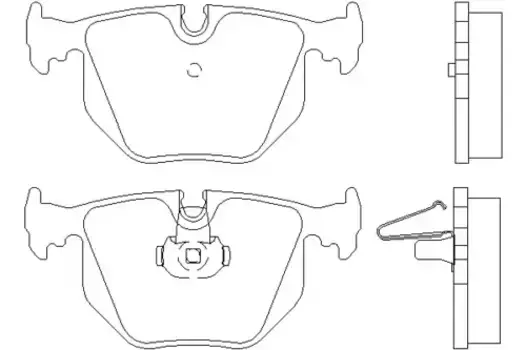 Тормозные колодки дисковые задняя ось TEXTAR 2148701