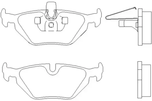 Тормозные колодки дисковые задняя ось TEXTAR 2193402