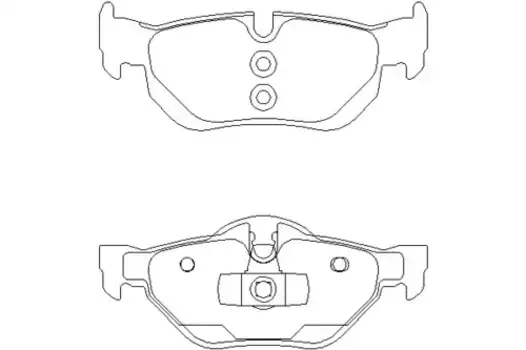Тормозные колодки дисковые задняя ось TEXTAR 2392701