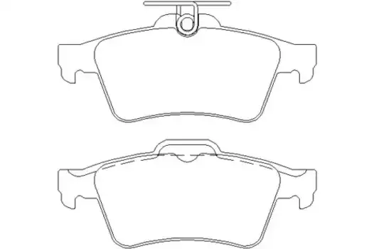 Тормозные колодки дисковые задняя ось TEXTAR 2413701