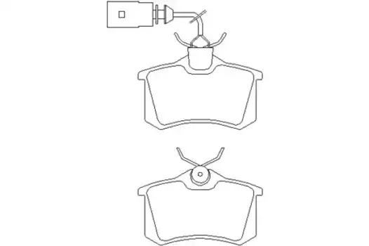 Тормозные колодки дисковые задняя ось TEXTAR 2421101