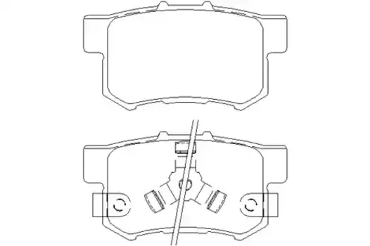 Тормозные колодки дисковые задняя ось TEXTAR 2423101