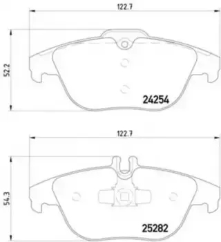 Тормозные колодки дисковые задняя ось TEXTAR 2425401