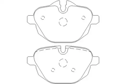 Тормозные колодки дисковые задняя ось TEXTAR 2456101