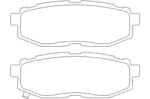 Тормозные колодки дисковые задняя ось TEXTAR 2485401