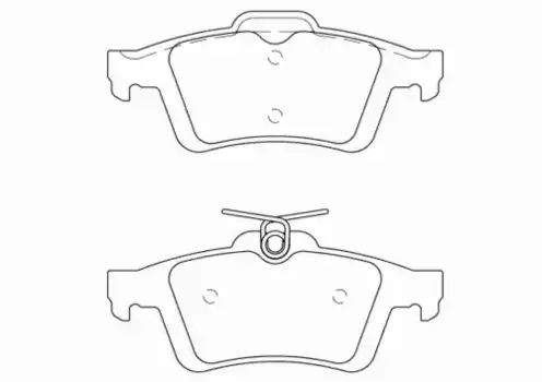 Тормозные колодки дисковые задняя ось TEXTAR 2521201