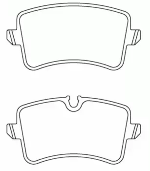 Тормозные колодки дисковые задняя ось TEXTAR 2521402
