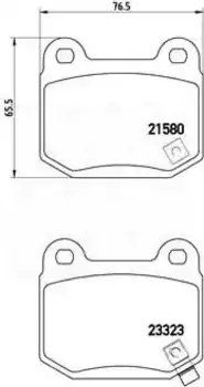 Тормозные колодки дисковые задняя ось TRIALLI PF 4099