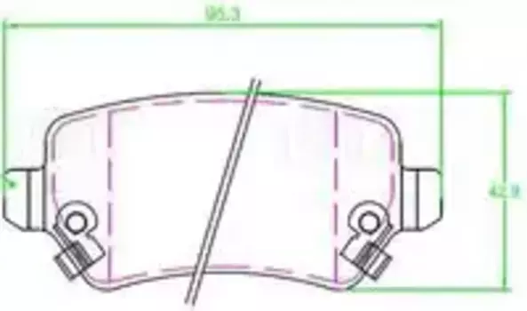 Тормозные колодки дисковые задняя ось TRIALLI PF 2333