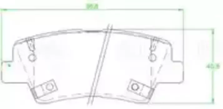 Тормозные колодки дисковые задняя ось TRIALLI PF 2307