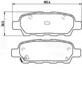 Тормозные колодки дисковые задняя ось TRIALLI PF 1404CR