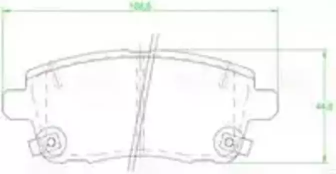 Тормозные колодки дисковые задняя ось TRIALLI PF 2313