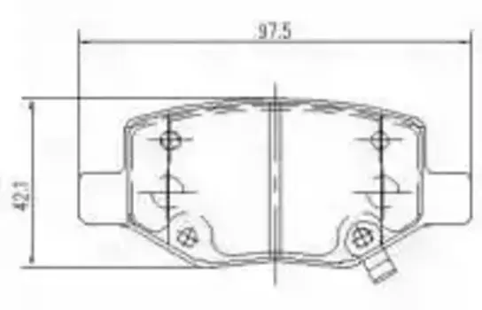Тормозные колодки дисковые задняя ось TRIALLI PF 4130