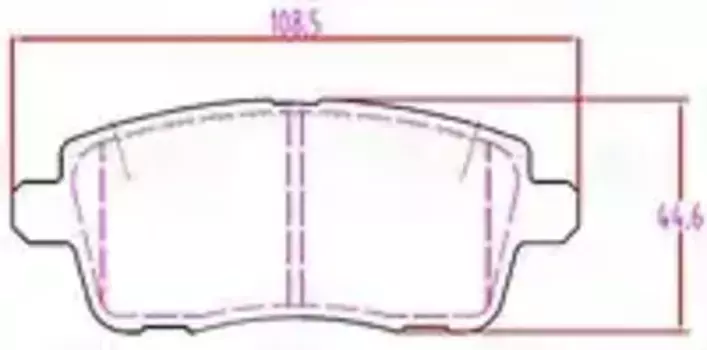 Тормозные колодки дисковые задняя ось TRIALLI PF 1073