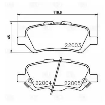 Тормозные колодки дисковые задняя ось TRIALLI PF 4118
