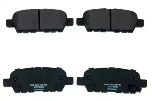 Тормозные колодки дисковые задняя ось ZENTPARTS Z07260