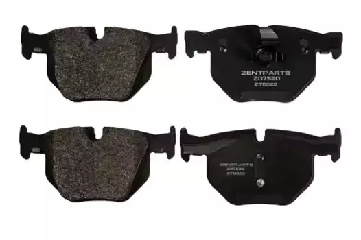Тормозные колодки дисковые задняя ось ZENTPARTS Z07520