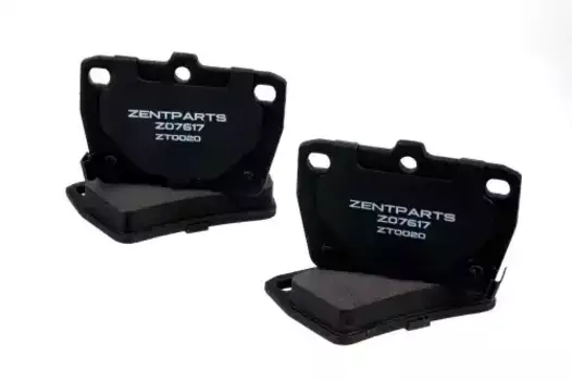 Тормозные колодки дисковые задняя ось ZENTPARTS Z07617