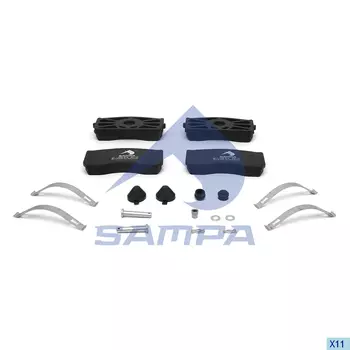 Тормозные колодки дисковые SAMPA 096.973-01