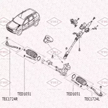 тяга рулевая!\ RENAULT Duster 10>