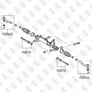 тяга рулевая!\ Toyota Camry 01>