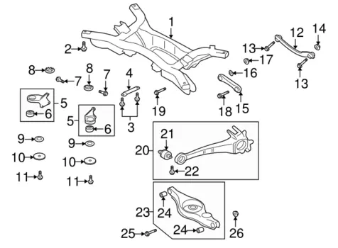 тяга схождения задней подвески!\ Mitsubishi Outlander 2.0/2.4/Lancer/ASX 02>
