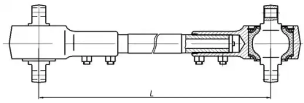 Тяга (штанга) реактивная БААЗ 241060-2909014