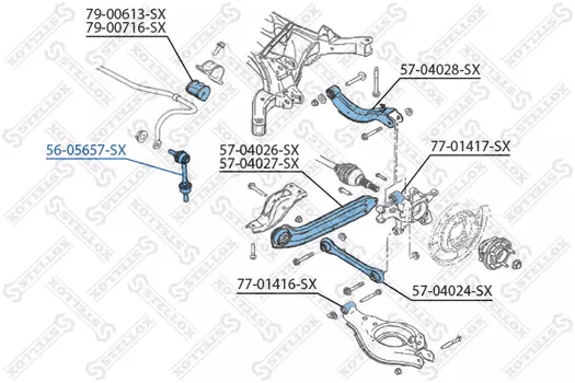 тяга стабилизатора!\ Chevrolet Captiva 06>