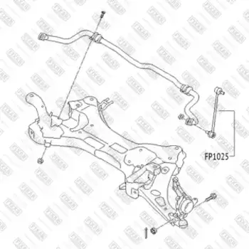 Тяга стабилизатора FIXAR FP1025
