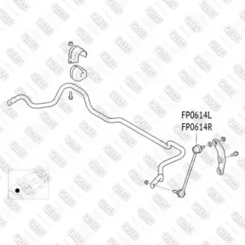 Тяга стабилизатора FIXAR FP0614R
