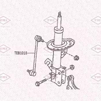 тяга стабилизатора передняя!\ NISSAN Juke 10>, TOYOTA Avensis/Corolla/Prius 00>