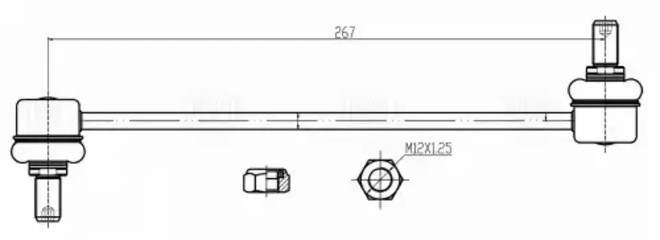 Тяга стабилизатора TRIALLI SP 0808