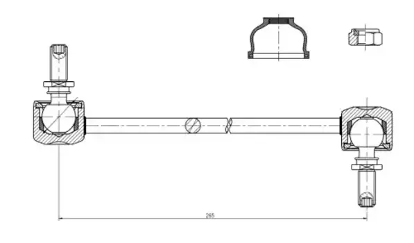 Тяга стабилизатора TRIALLI SP 1116