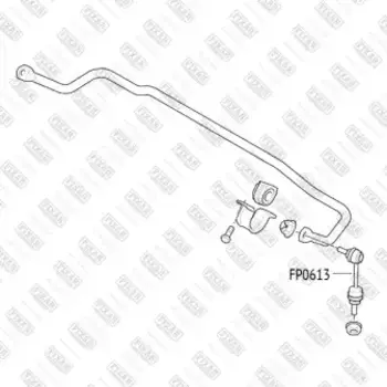 тяга стабилизатора заднего!\ BMW X5 E70 / X6 E71 07>