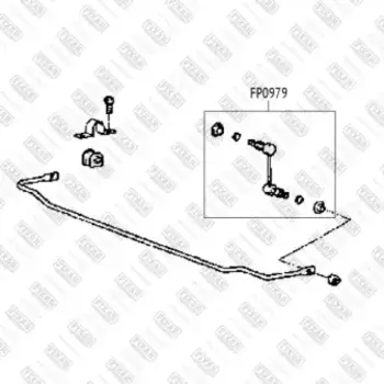 тяга стабилизатора заднего!\ Hyundai Elantra 03>