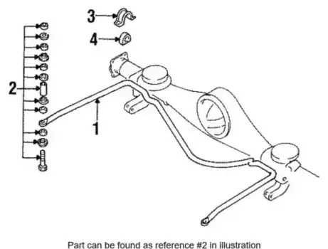 тяга стабилизатора заднего!\ Mitsubishi Pajero L141G/L144G/L146G/V2 88-01 MB598098
