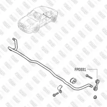Тяга стабилизатора FIXAR FP0881
