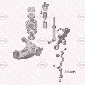 тяга стабилизатора задняя!\ AUDI A4 00>