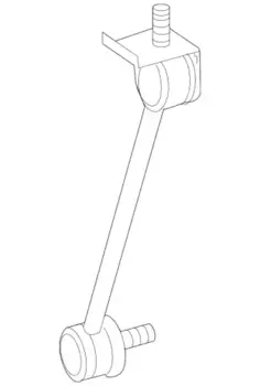 тяга уровня датчика кузова!\ MB 221 320 24 89