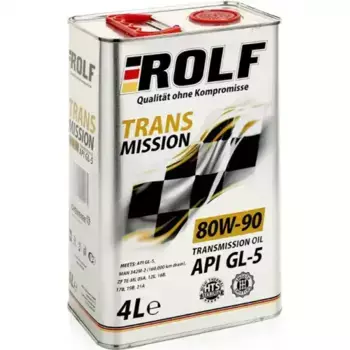 Трансмиссионное масло ROLF 322243 80W-90 минеральное 4 л