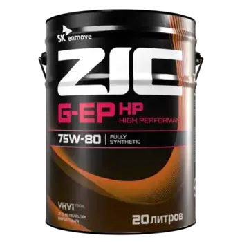 Трансмиссионное масло ZIC 191457 75W-80 синтетическое 20 л