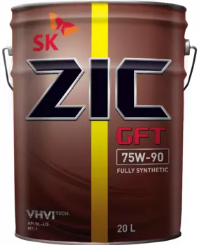 Трансмиссионное масло ZIC 192629 75W-90 синтетическое 20 л