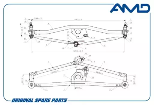 трапеция стеклоочистителя!\Daewoo Nexia AMD.SWL111 AMD