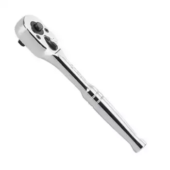 трещотка! 1/4', 140 мм, 24 зубца, флажковая с кнопкой\ 2761-55P KING TONY