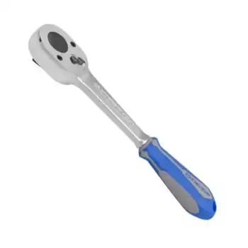 трещотка! 3/8'', 200 мм, 32 зубца, флажковая, фиксатор\ 3779-08G KING TONY