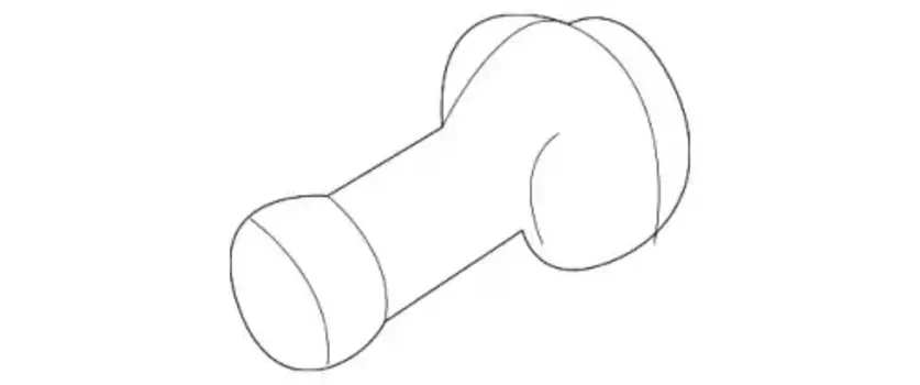 тройник системы охлаждения!\ Porsche Cayenne 03-06 94810636201