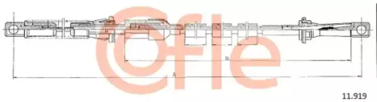 Трос газа для автомобиля COFLE 92.11.919