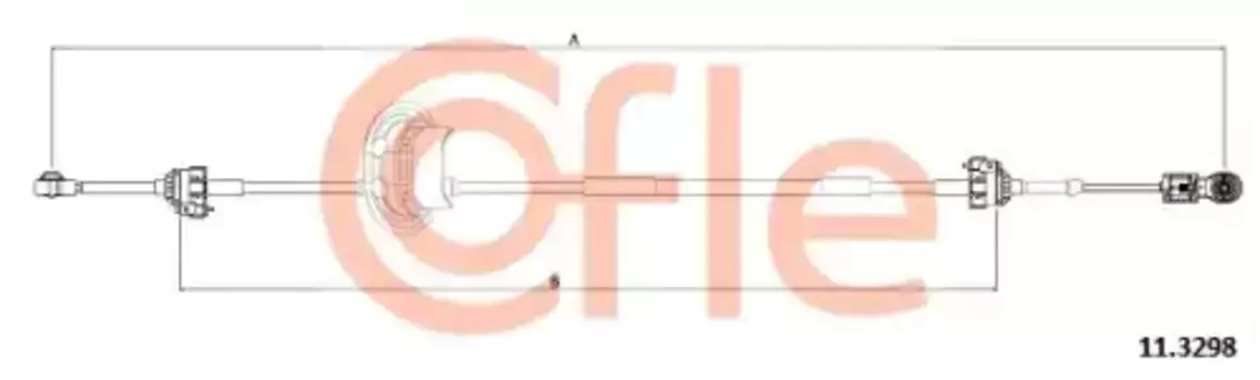 Трос коробки переключения передач (КПП) COFLE 92.11.3298