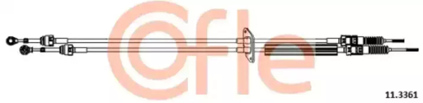 Трос коробки переключения передач (КПП) COFLE 92.11.3361