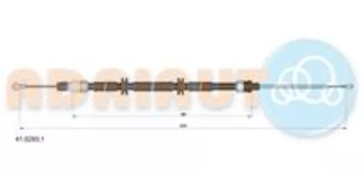 трос ручника! disc\ Renault Kangoo all 08>